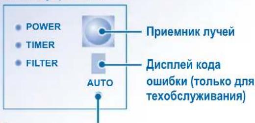 POWER TIMER FILTER AUTO Приемник лучей Дисплей кода ошибки (только для техобслуживания)