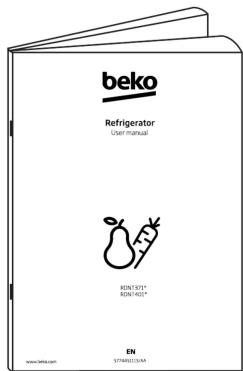 beko Refrigerator User manual BEN/571* BEN/402* EN STYNDU326A4