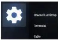 Cello C86SFS4K - Quick start function to reset the TV tuning - 1