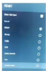 Cello C86SFS4K - Selecting the Source Menu - 2