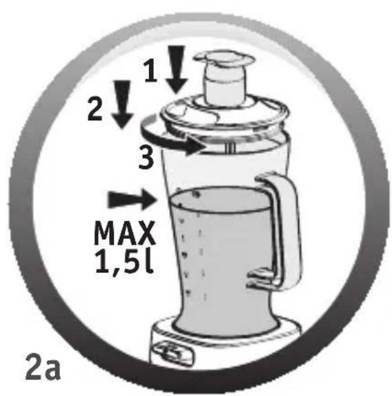 1 2 3 MAX 1,5 l 2a