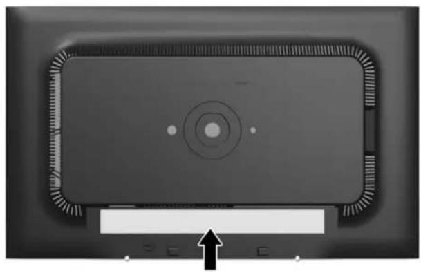 HP Compaq LA2206xc - Mencari Label Arus Daya - 1