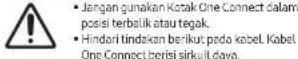 SAMSUNG QA50LS03FAK - Menyambungkan TV ke Kotak One Connect - 1