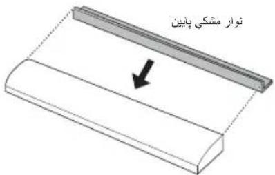 نوار مشکی پایین