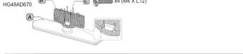 SAMSUNG HG32AD670AK - Memasang Dudukan TV LED - 3