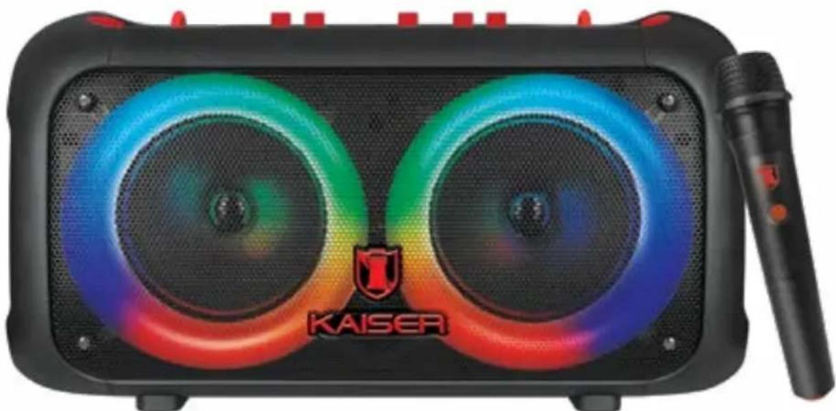 Kaiser KSF-3065 - Bocina portátil recargable con reproductor FM - 1