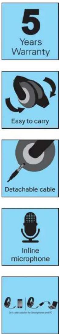5 Years Warranty Easy to carry Detachable cable Inline microphone Sn1 cable solution for smartphones and PC