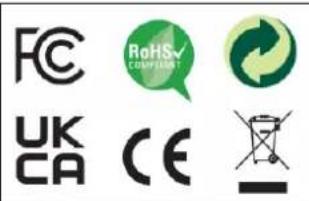 FC RoHS COMPASSMENT UK CA CE