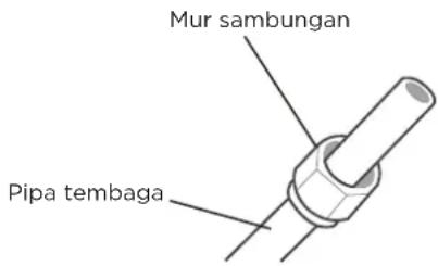 MIDEA MSPT-09CRN8-ID/OD - Langkah 3: Menyambung ujung-ujung pipa - 1