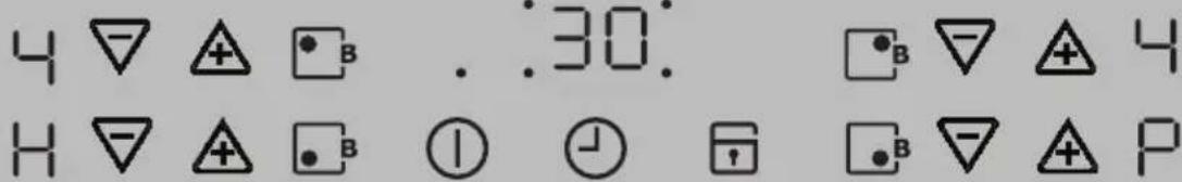 4 ▽ + ●B . .30. □B ▽ + 4 H ▽ + ●B ⏱ ⏻ □B ▽ + P