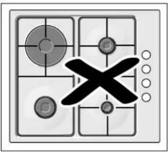 Game board layout with a black X mark overlaying the grid, indicating a play or game interface.