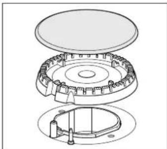 SIEMENS EC64151LT - Газ жанарғысының бурама косқышы - 2
