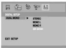DIOBAL SETUP DUAL MONO STEREO MONO L MONO R MAY MONO EXIT SETUP