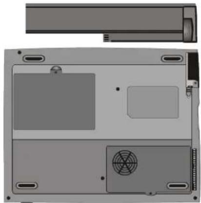 MAXDATA Vision FX470T - To Detach the Battery Pack: - 2