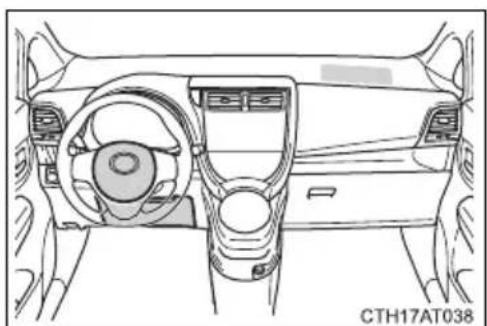 TOYOTA Verso S (2014) - Atvejai, kuriais oro pagalvės gali neišsipūsti (šoninės ir užuolaidinės oro pagalvės) - 5