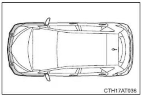 TOYOTA Verso S (2014) - Atvejai, kuriais oro pagalvės gali neišsipūsti (šoninės ir užuolaidinės oro pagalvės) - 3