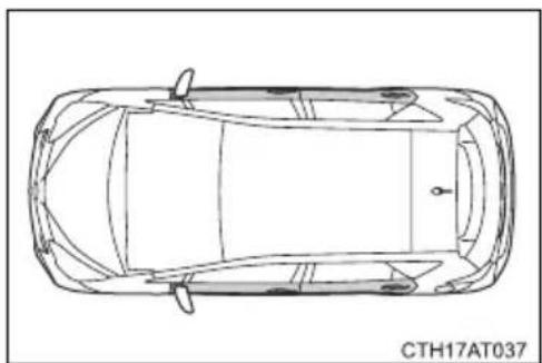 TOYOTA Verso S (2014) - Atvejai, kuriais oro pagalvės gali neišsipūsti (šoninės ir užuolaidinės oro pagalvės) - 4