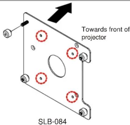 Towards front of projector SLB-084