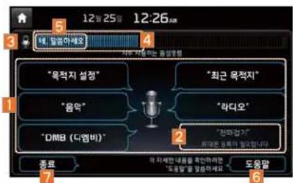 12:25:00 12:26:00 3. 데, 달염아세요 4. 지지는 과증하는 원성점 "목적지 설정" "음악" "DMB (디엠비)" "최근 옥적지" "하다오" "정마감지" 주대로, 응용의 절도합니다. 종료 7. 의 자세한 내용을 확인하면 "도움말"를 달염아세요 6. 도움말