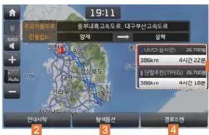 19:11 중부내륙 고속도로, 대구부산고속도로 지역 삼력 UV/01(실시간) 26.700km 386km 4시간 22분 모바수원(TPEDS) 26.700km 306km 4시간 10분 안사작 타백염선 경로스컨 2 3 4