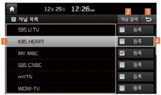 12월 25일 12:26AM 채널 목록 SBS U TV KBS HEART MY MBC SBS CNBC mYTN WOW-TV 채널 검색 등록 등록 등록 등록 등록