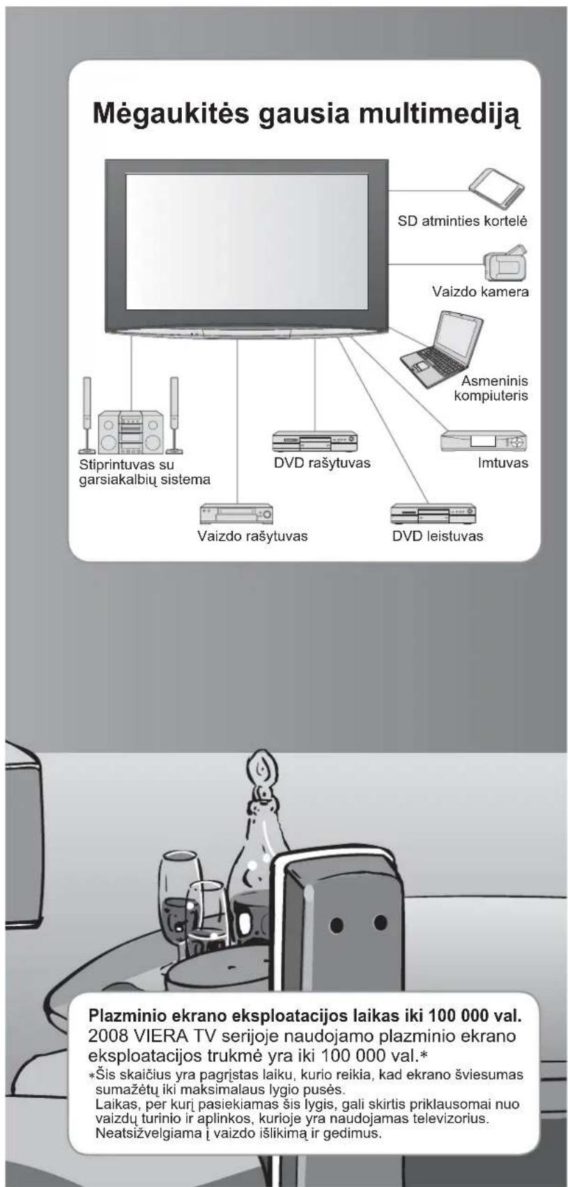 PANASONIC TH-64PZ800E - Pastaba dėl DVB funkciju - 1