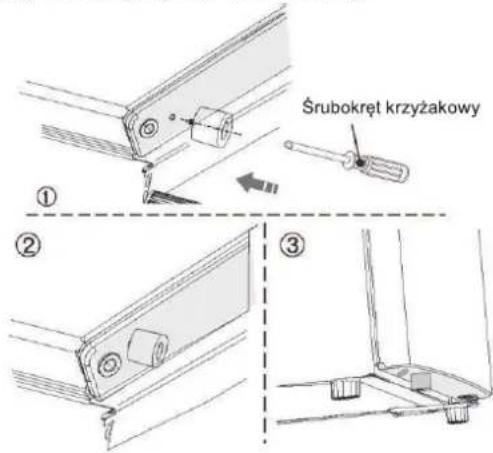CANDY CHFO 145 E - Instalowanie gumowej podkładki - 3