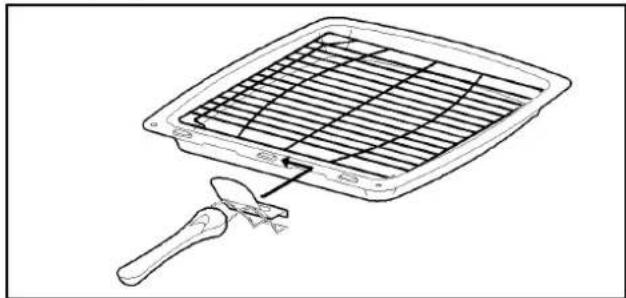 Tricity Bendix SIE514GR - THE GRILL PAN AND HANDLE - 1