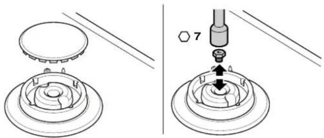SIEMENS ER9A6SD70A - Replacing the nozzles of rapid, standard and economy burners - 1