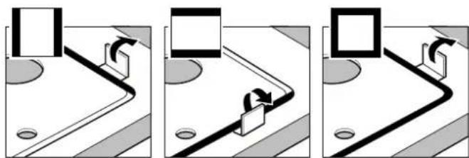 SIEMENS ER9A6SD70A - Removing the glass plate with the cut-out profiles: - 3