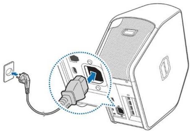 SAMSUNG DM800V7A-CSM - Connecting a power cable - 1