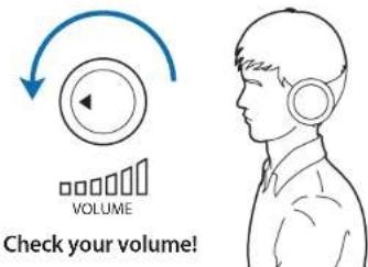VOLUME Check your volume!
