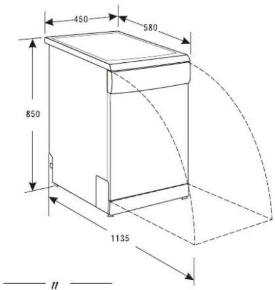 CANDY CDP 4709X-07 - DIMENSIONS(mm) - 1