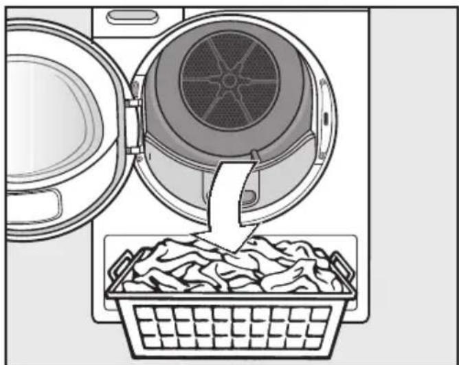 MIELE TSF 663 WP - Skalbinių išėmimas - 1