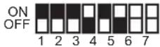 PANASONIC VLV-M603SX - Distributor DIP switch settings - 15