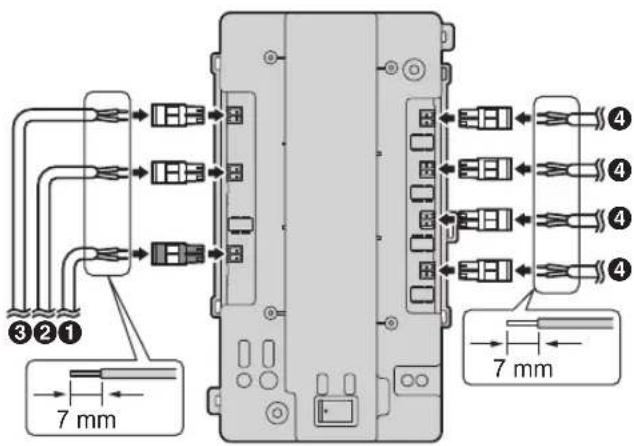 ③②① 7 mm ④ ④ ④ ④ 7 mm