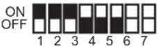 PANASONIC VLV-M603SX - Distributor DIP switch settings - 14