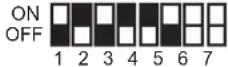 PANASONIC VLV-M603SX - Distributor DIP switch settings - 21
