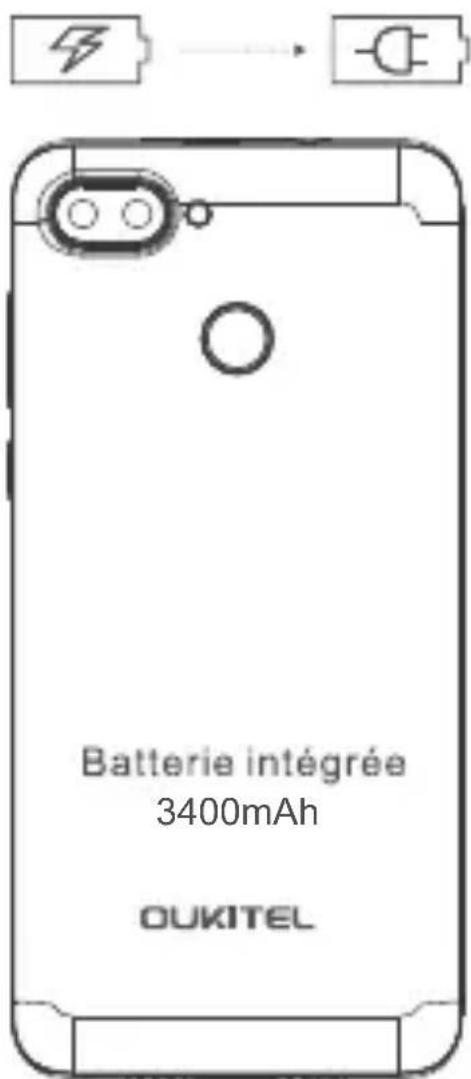 Battery intégrée 3400mAh OUKITEL