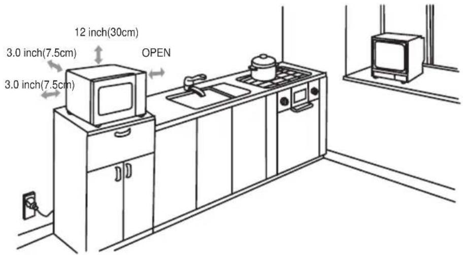 12 inch(30cm) 3.0 inch(7.5cm) 3.0 inch(7.5cm) OPEN