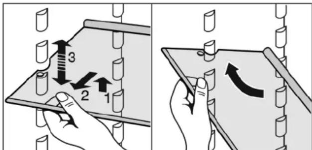 LIEBHERR SBS 33I2 Comfort - Lentynų perkėlimas arba išėmimas - 1