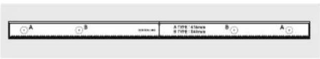 A B A TYPE: 430mm B TYPE: 340mm B A
