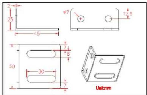 2 25 L5 φ7 12.5 7 8 50 30 7 Uniform