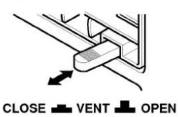 CLOSE VENT OPEN
