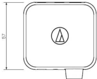 Audio-Technica AT-HA40USB - 外形寸法図 - 1