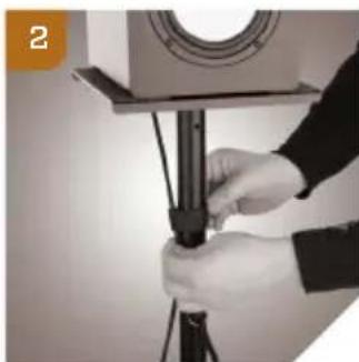 Auray LMS-335 - Mounting the monitors - 2