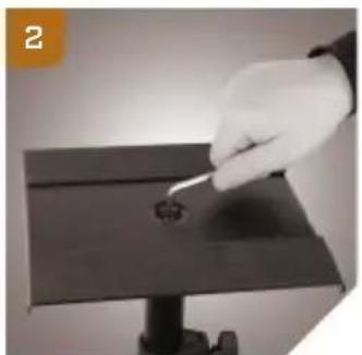Auray LMS-335 - Attaching the Monitor Mounting Plate - 2