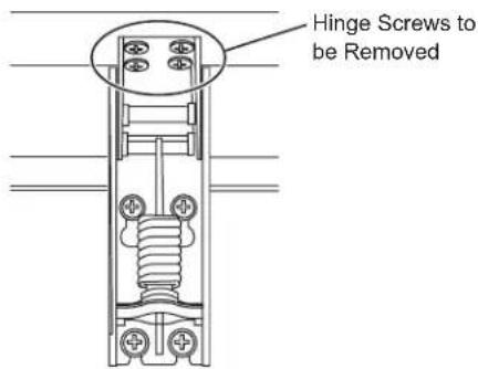 Hinge Screws to be Removed