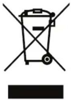 Symbol of a trash bin with crossed lines indicating no waste or restriction, and a solid black rectangle below (no text or labels)