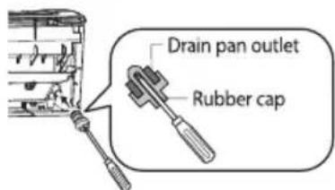 Drain pan outlet Rubber cap